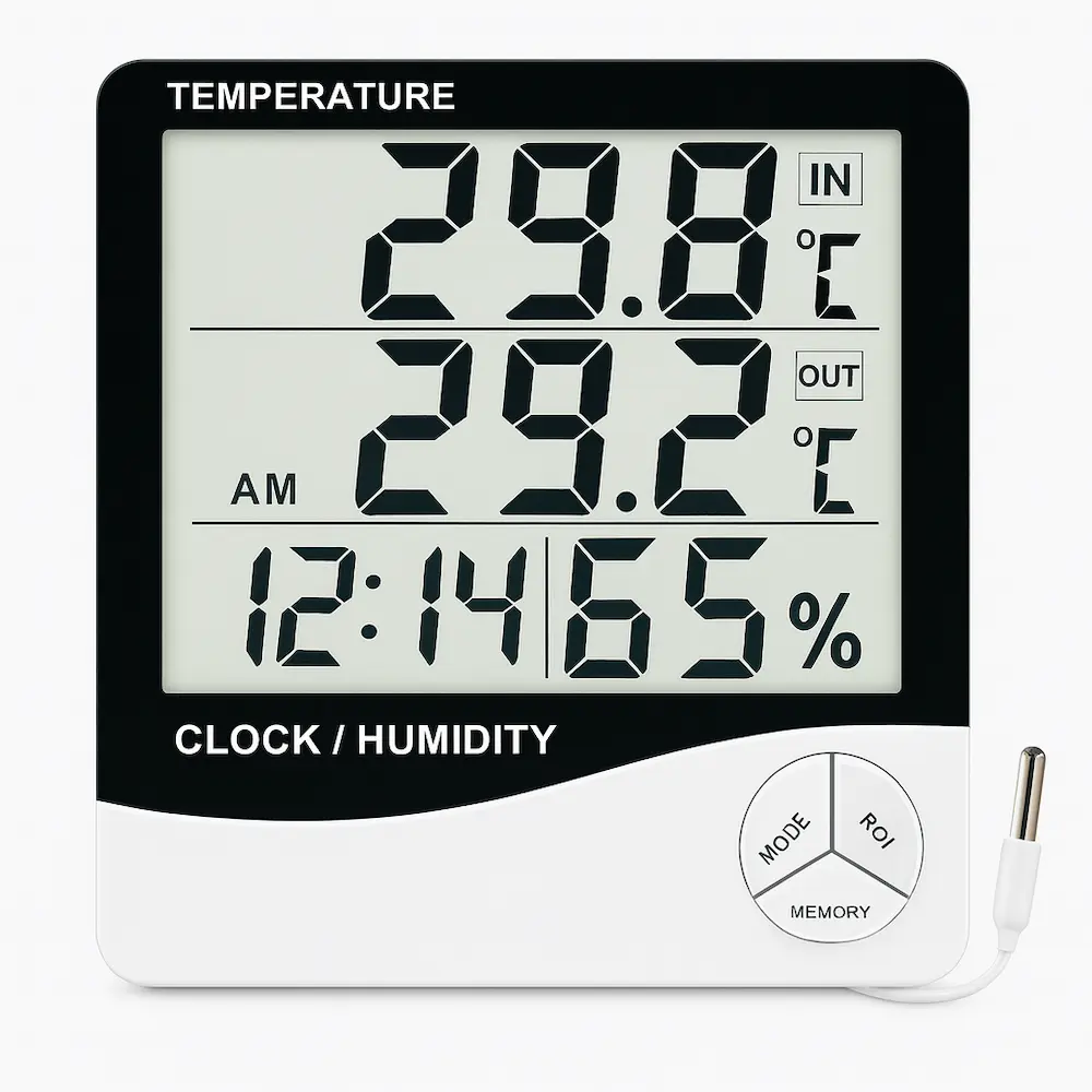 HTC-2 – Termohigrómetro con Sensor In/Out Digital