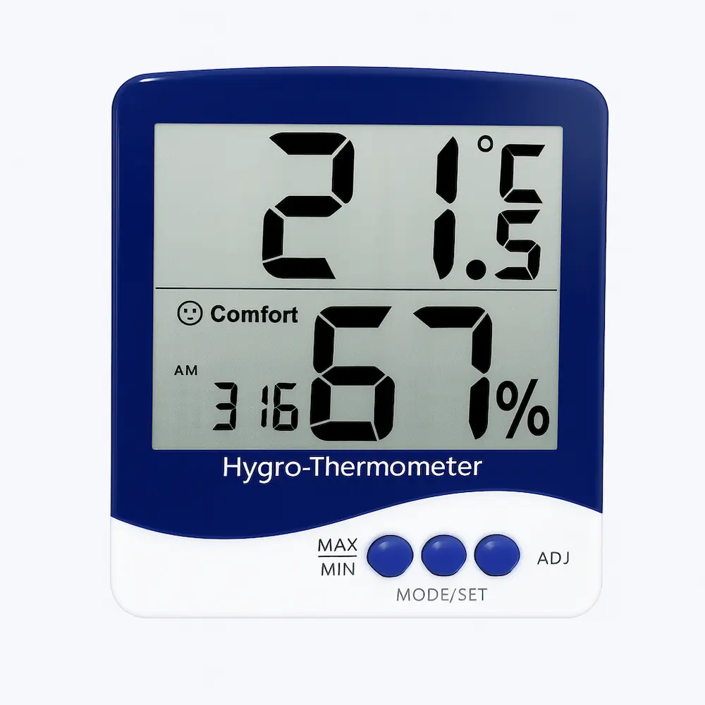SH-172 – Termohigrómetro Ambiental Digital + Reloj