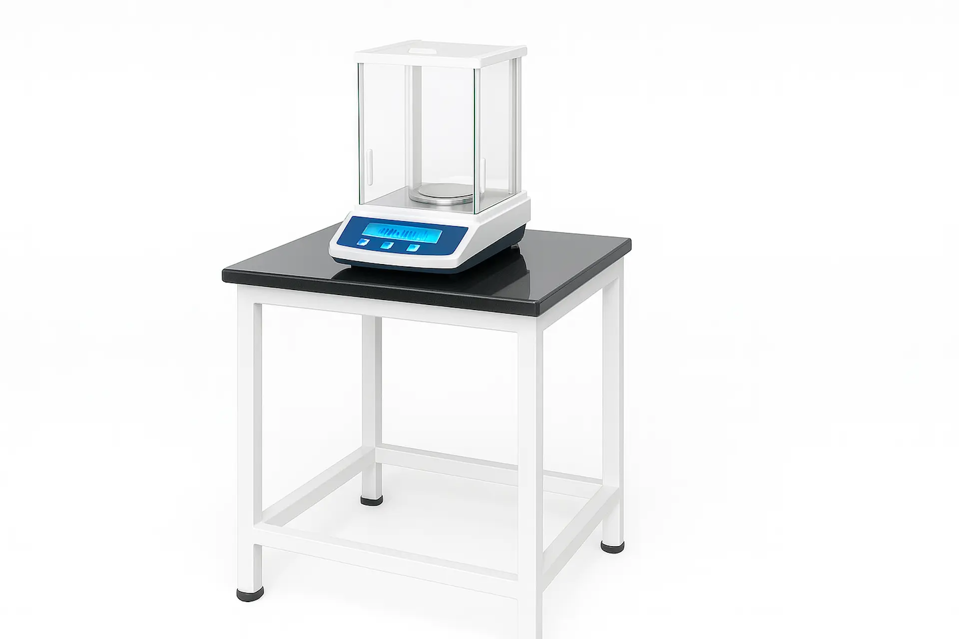Mesa antivibratoria Aceq para equipos de precisión en laboratorio, diseño robusto y estable
