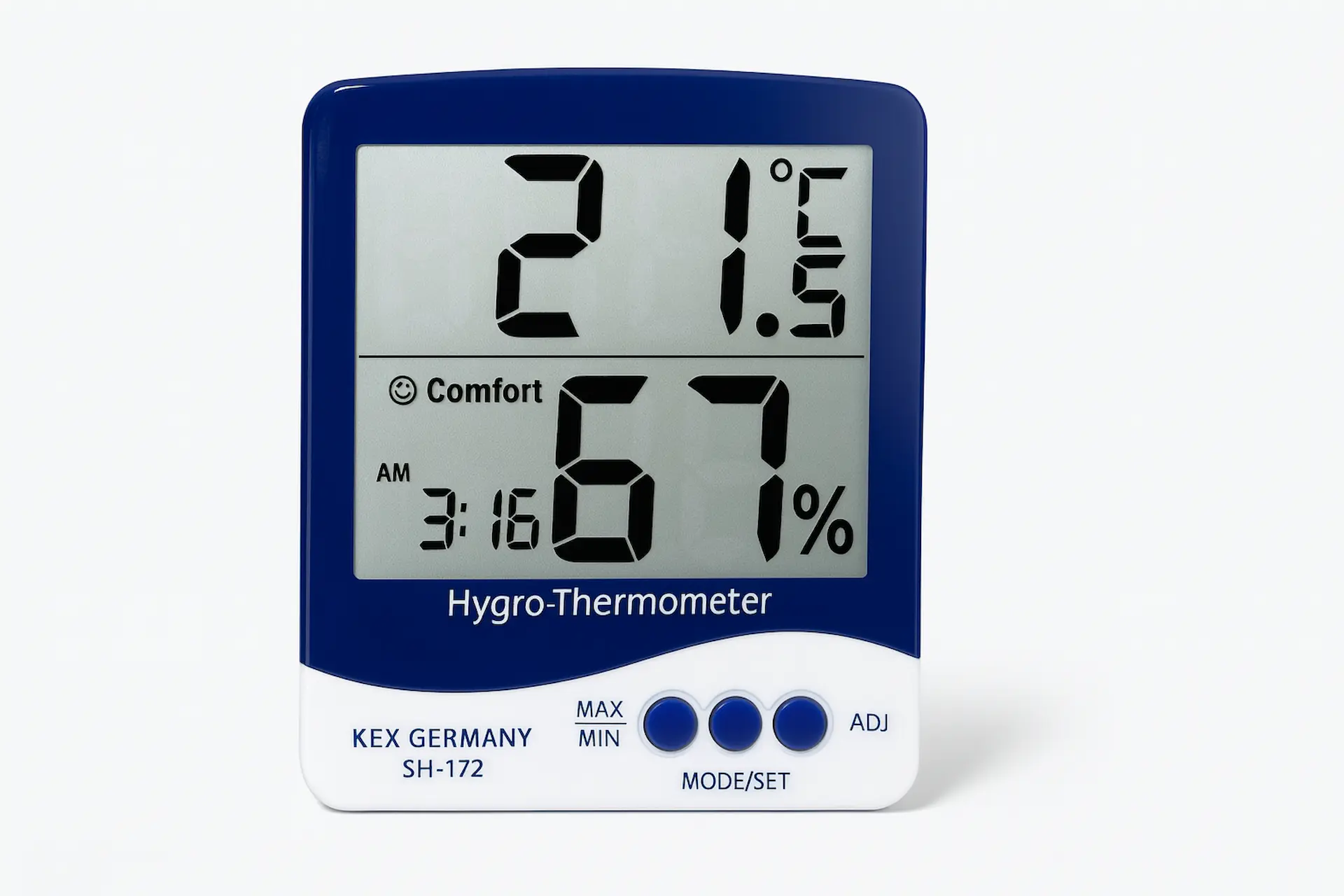 Termohigrometro digital para medicion de temperatura y humedad en laboratorio