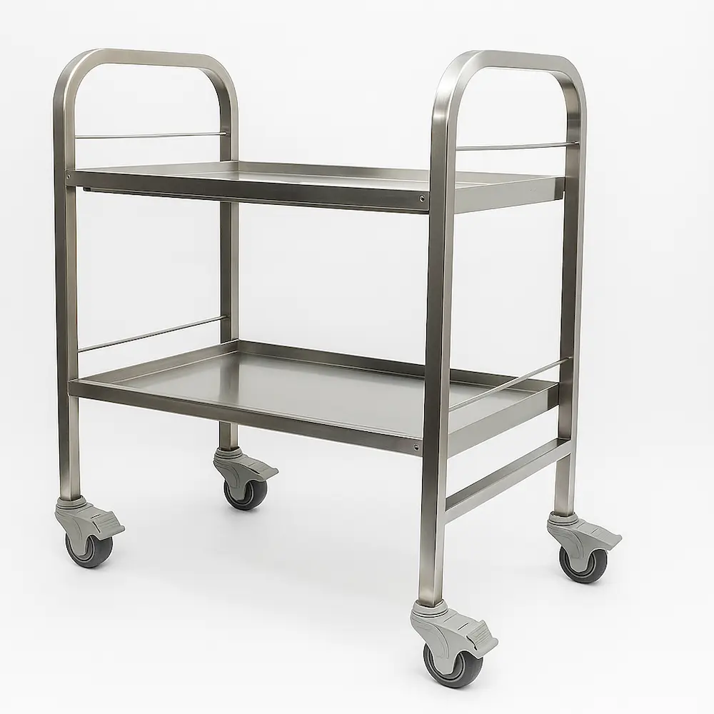 MBL-3206 – Carro laboratorio multiusos 2 entrepaños (110×40×85 cm)