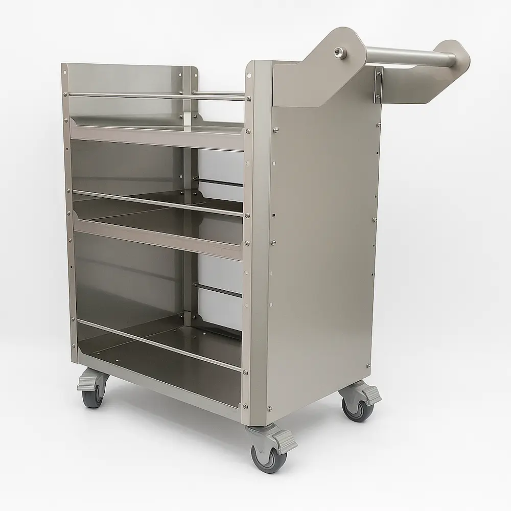 MBL-3210 – Carro multi-usos de tres entrepaños (70×40×85 cm)