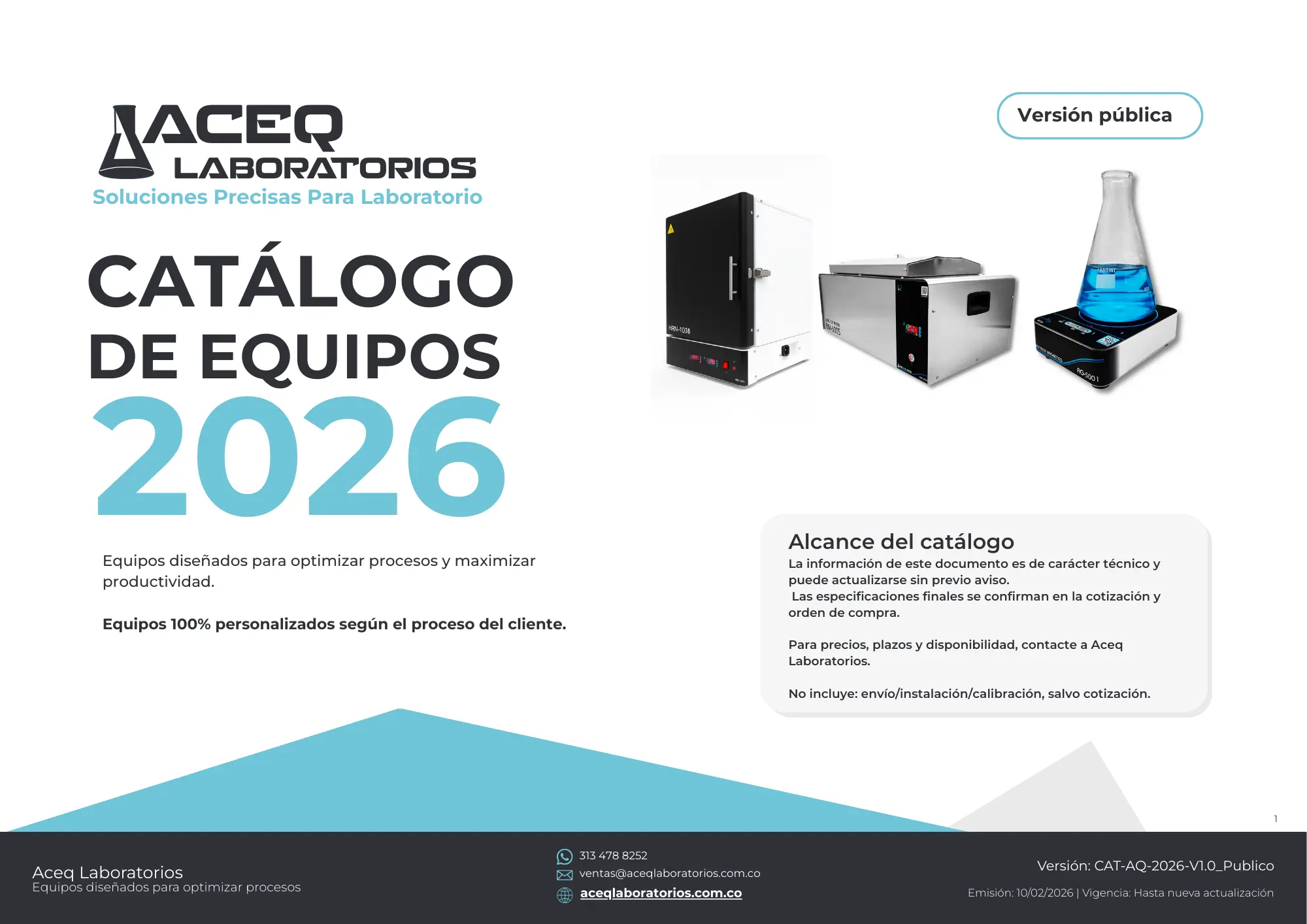 Portada Catálogo 2026 Portada Catalogo Aceq 2026